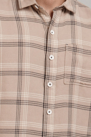 Brown Check Shirt Tim Paris