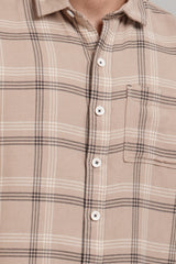 Brown Check Shirt