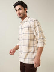 Off White Checkered Shirt
