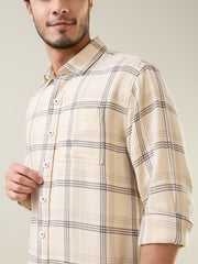 Off White Checkered Shirt