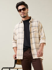 Off White Checkered Shirt