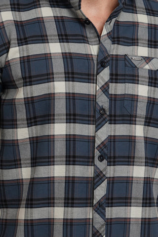 Teal Check Shirt Tim Paris