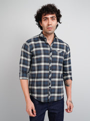 Teal Check Shirt
