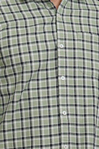 Green Check Shirt Tim Paris