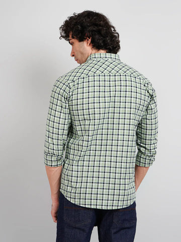 Green Check Shirt Tim Paris