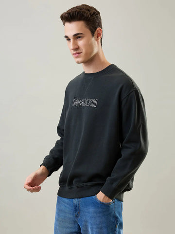 Deep Forest Green Printed Sweatshirt Tim Paris
