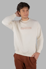 Egret Off White Printed Sweatshirt