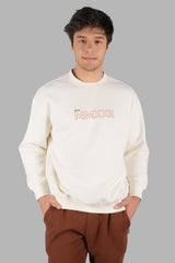 Egret Off White Printed Sweatshirt