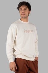 Egret Off White Printed Sweatshirt
