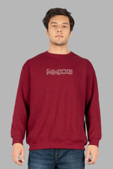 Tibetan Red Printed Sweatshirt