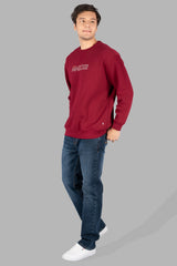 Tibetan Red Printed Sweatshirt