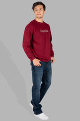 Tibetan Red Printed Sweatshirt