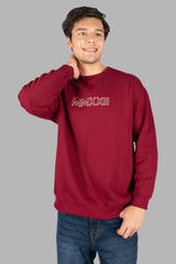 Tibetan Red Printed Sweatshirt