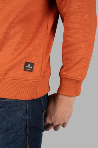 Brown Round Neck Sweatshirt Tim Paris