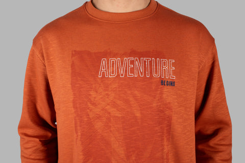 Brown Round Neck Sweatshirt Tim Paris