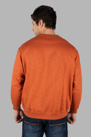 Brown Round Neck Sweatshirt Tim Paris