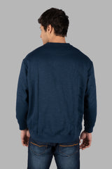 Dress Blue Printed Sweatshirt