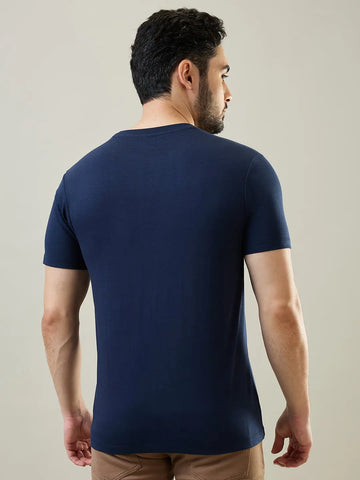 Dress Blue Graphic Print T-Shirt Tim Paris