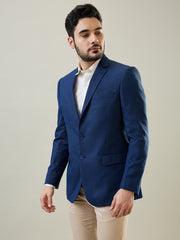 Blue Woven Blazer