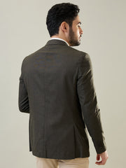 Dark Beige Woven Blazer