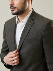Dark Beige Woven Blazer