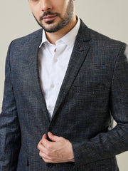 Dark Gray Woven Blazer
