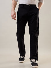Black Relaxed Fit Chinos