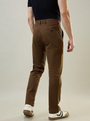 Brown Relaxed Fit Chinos