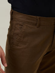 Brown Relaxed Fit Chinos