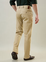 Light Camel Straight Fit Chinos