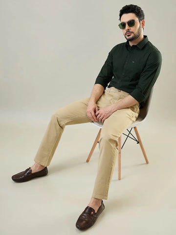 Light Camel Straight Fit Chinos Tim Paris