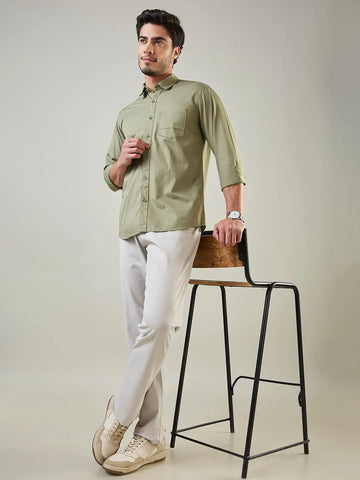 Lt Grey Relaxed Chinos Tim Paris