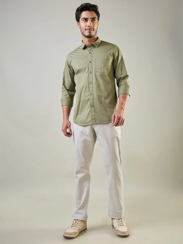 Lt Grey Relaxed Chinos Tim Paris