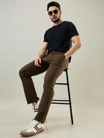 Olive Green Relaxed Fit Chinos Tim Paris