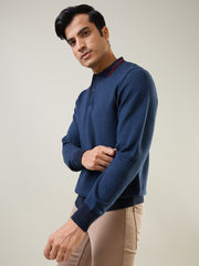 Navy Structure Pullover