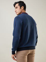 Navy Structure Pullover