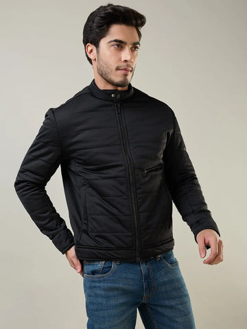 Black Biker Jacket Tim Paris
