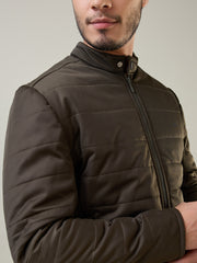 Olive Green Biker Jacket