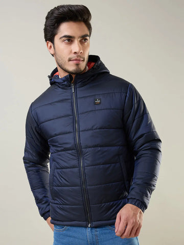 Navy Solid Jacket Tim Paris