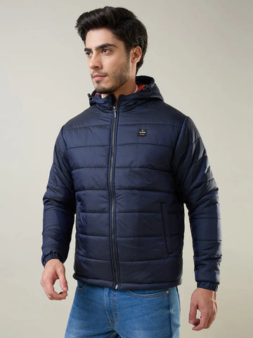 Navy Solid Jacket Tim Paris