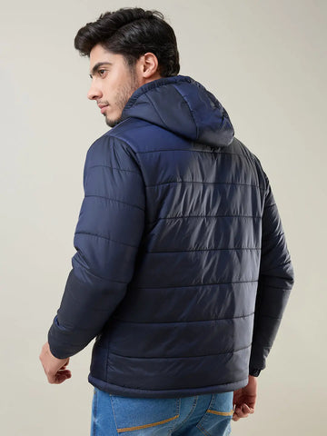 Navy Solid Jacket Tim Paris