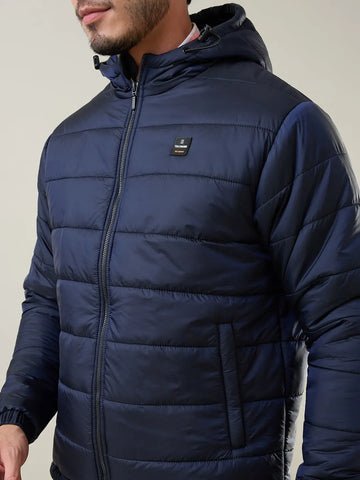 Navy Solid Jacket Tim Paris