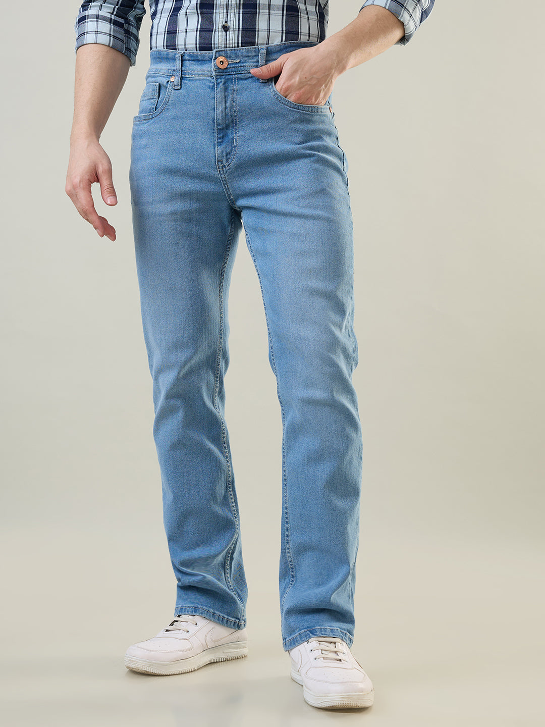 Light Indigo Logan Straight Fit Jeans