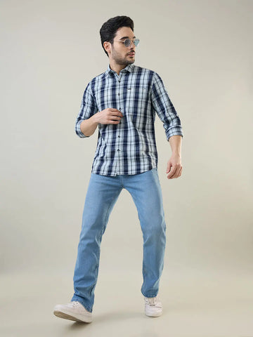 Light Indigo Logan Straight Fit Jeans TIM PARIS