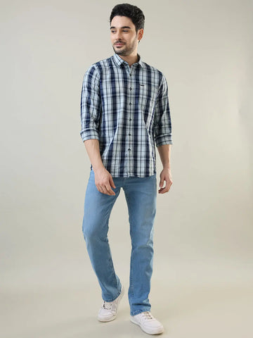 Light Indigo Logan Straight Fit Jeans TIM PARIS
