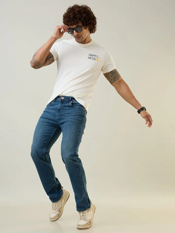 Grey Logan Straight Fit Jeans Tim Paris