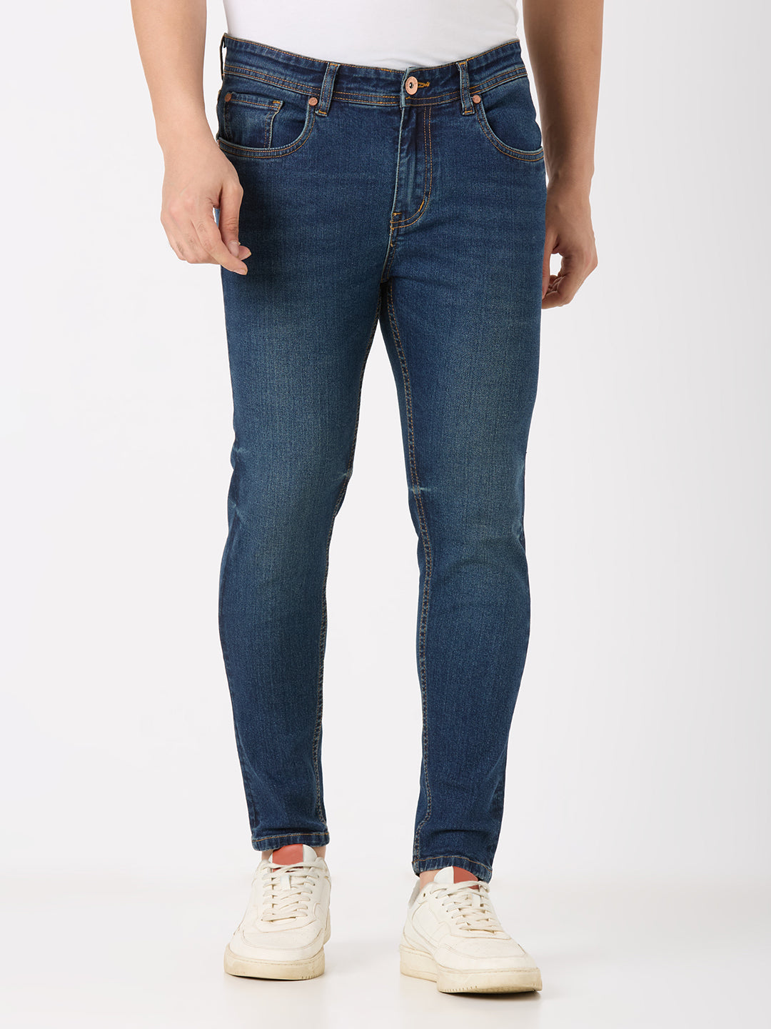Dark Tint Kane Skinny Ankle Fit Jeans