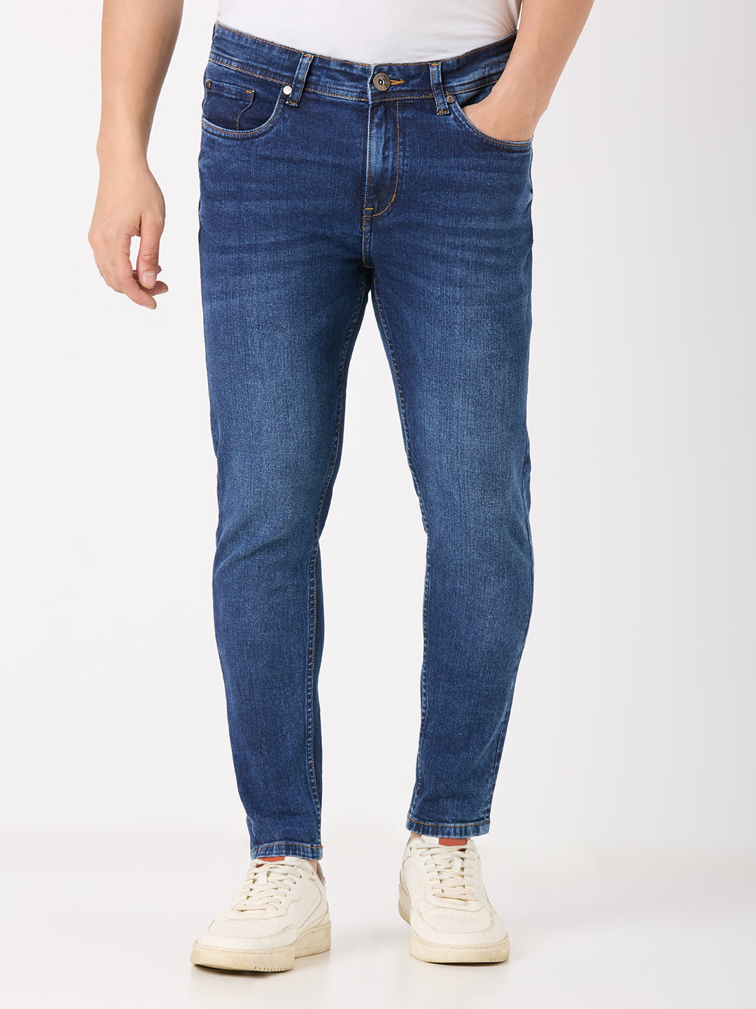 Medium Indigo Kane Skinny Ankle Fit Jeans