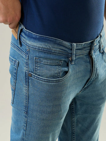 Medium Tint Parker Slim Straight Fit Stretch Jeans Tim Paris