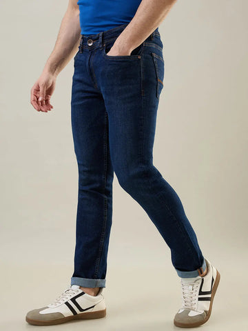 Dark Indigo Ferdinand Slim Tapered Fit Jeans Tim Paris